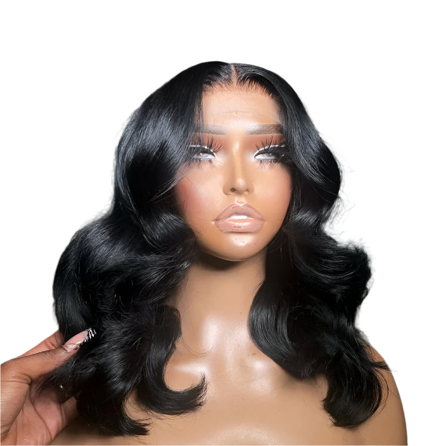 Loose Wave Bob 5x5 HD Lace Closure Wig | Invisible Transparent Lace | Pre-Plucked Human Hair Luxegan