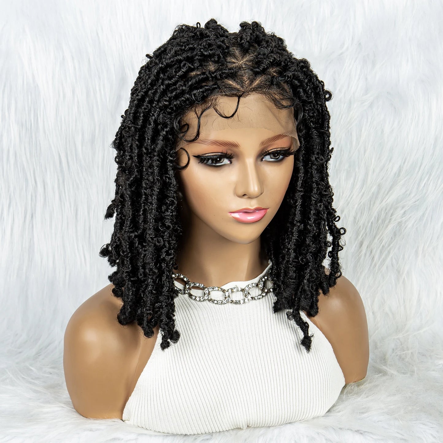 KIMA Box Braids Wig | Lace Front | Baby Hair | Synthetic Braided Wig Luxegan