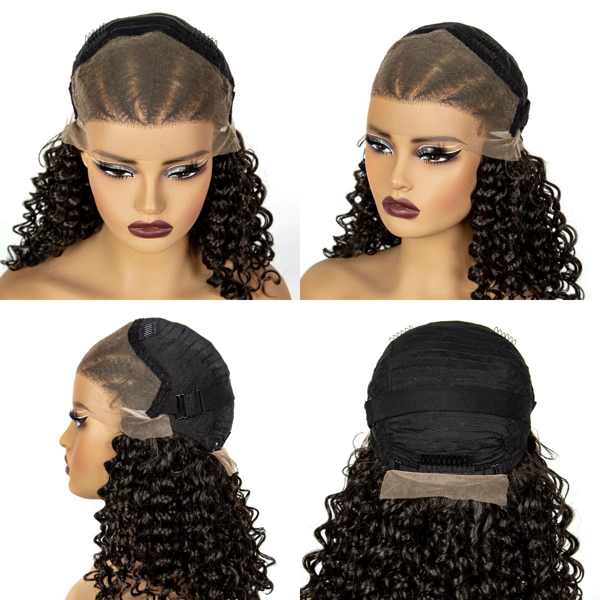 16" Curly Synthetic Lace Front Braided Wig | 13x4 Transparent Short Braids with Baby Hair Luxegan