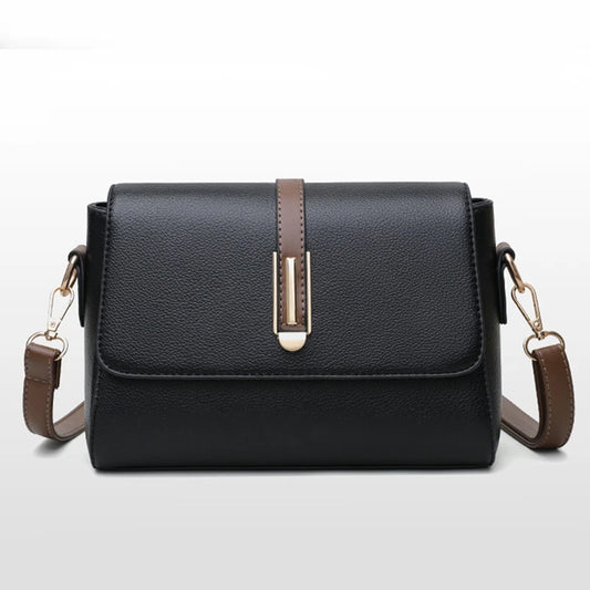Fashion Luxury Design Women’s Small Shoulder Bag | Sophisticated Crossbody Satchel | Elegant Vintage Square Clutch | Luxury "Dignified" Soft PU Leather Messenger with Flap Closure Luxegan
