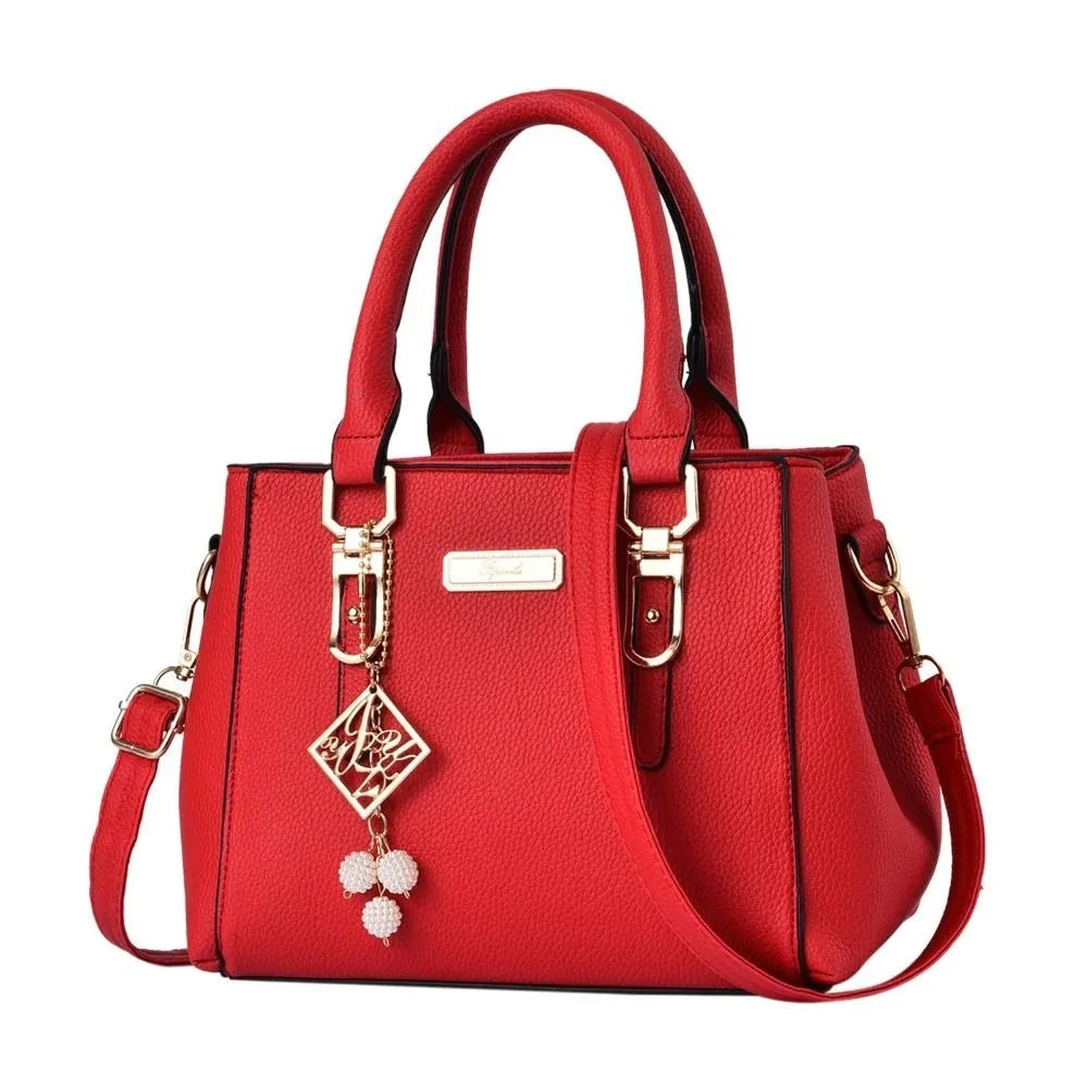 Women’s Casual PU Leather Shoulder Bag | Large Capacity Messenger Handbag | Minimalist Daily Tote & Versatile Crossbody Purse Luxegan