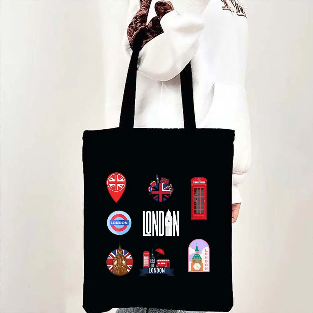 Woman's Large Capacity Canvas Tote Bag | Stylish Travel & Shopping Shoulder Handbag (Work, Gym, Grocery, Eco-Friendly) Luxegan