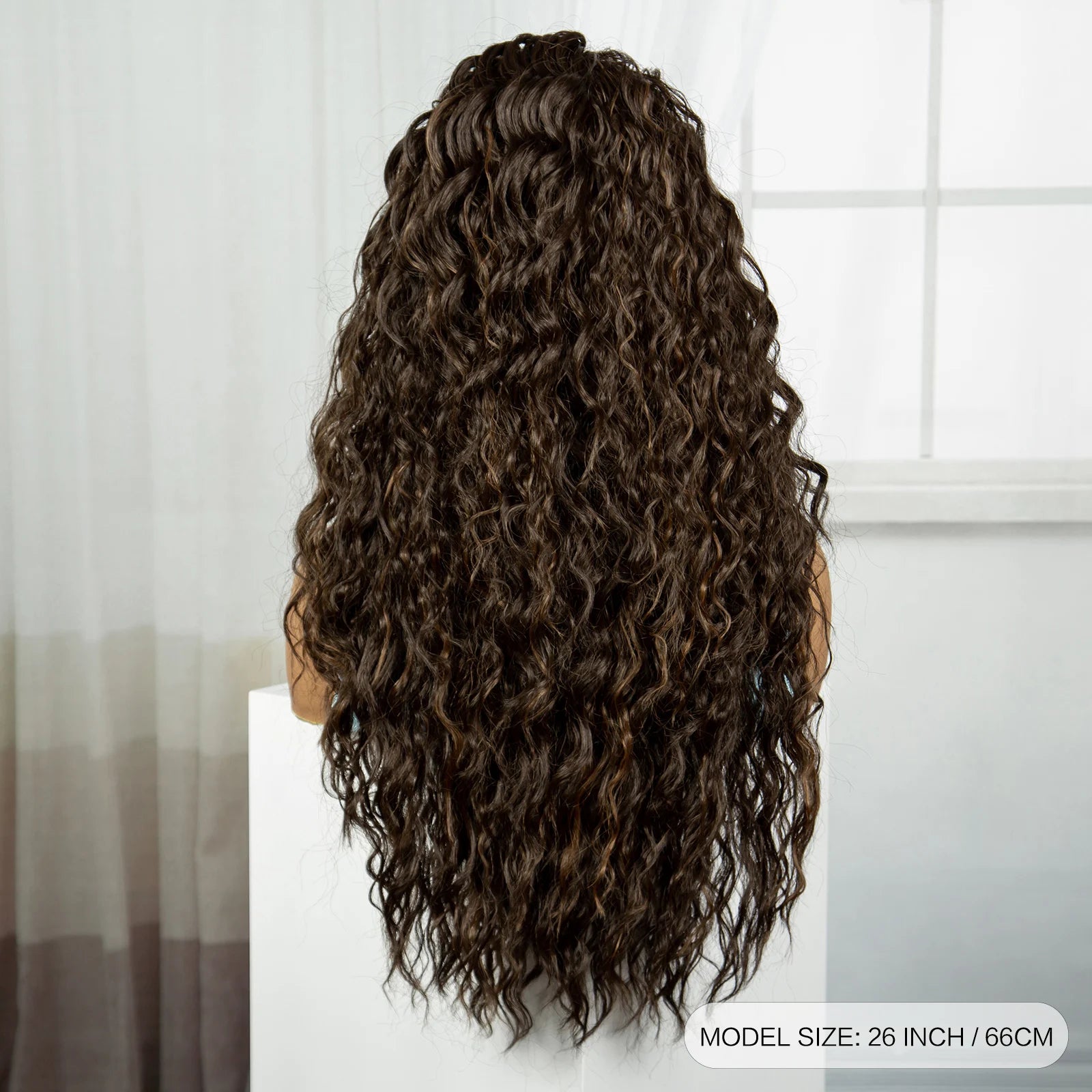 26" Water Wave Knotless Box Braided Wig with Baby Hair | Synthetic Lace Braided Wig for Black Women | 4-30 Ombre Luxegan