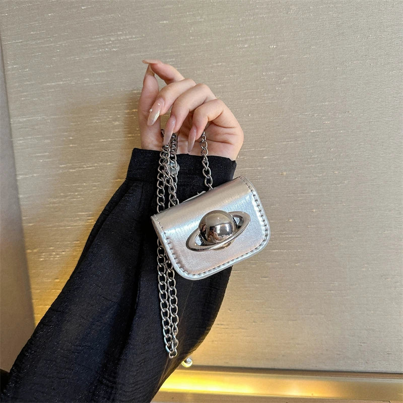 Mini Decor Coin Purses | PU Leather Novelty Chain Bag & Small Waist Bag Luxegan