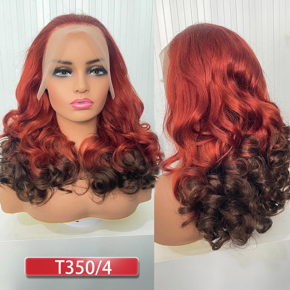 100% Human Hair | Highlight | Ombre | Double Drawn | Brazilian | Remy | Bouncy Body Wave | Full Fumi | Bouncy Weave | Wavy Hair Lace Wigs