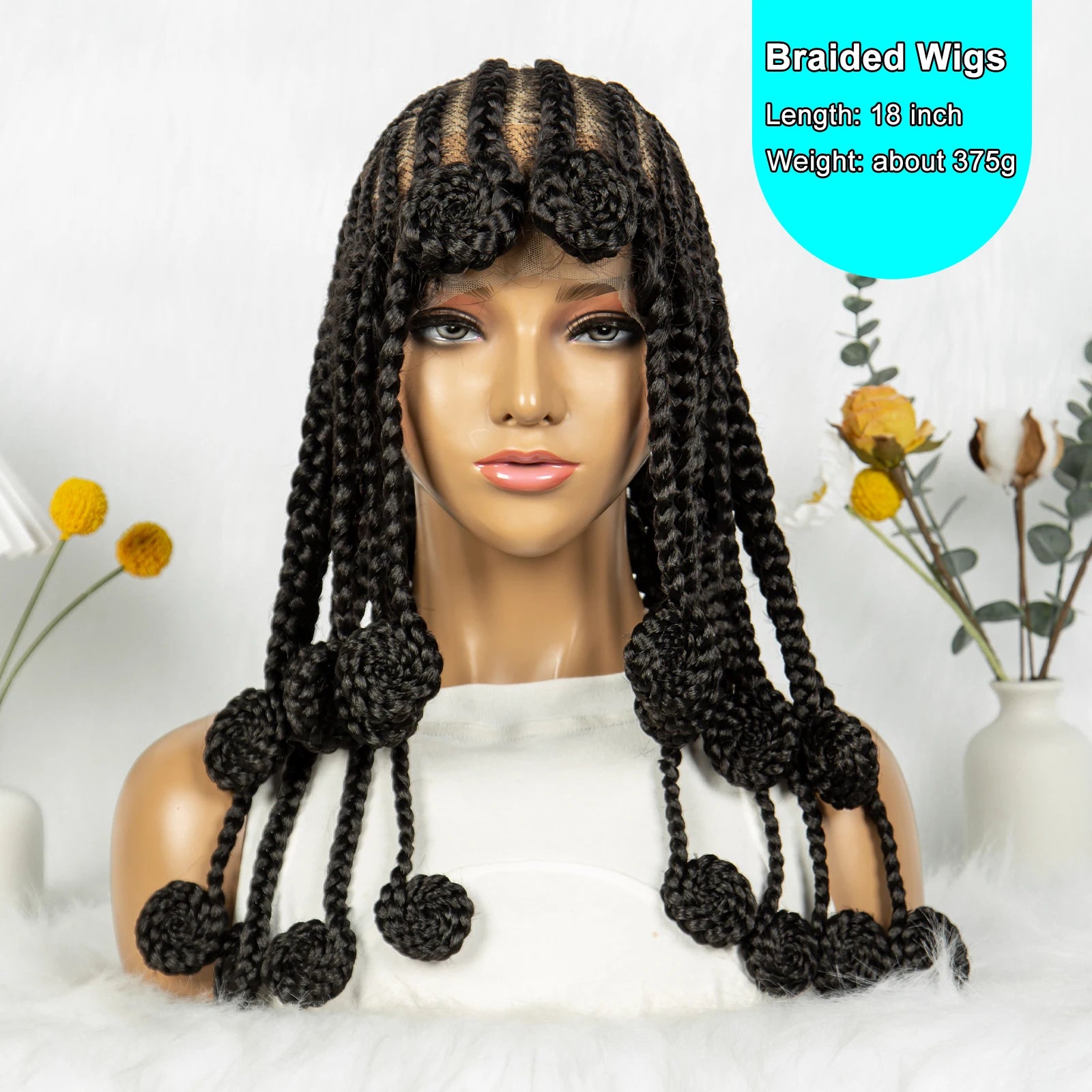 KIMA Full Lace Bantu Cornrow Braided Wig | Classic African Tribe Style Luxegan