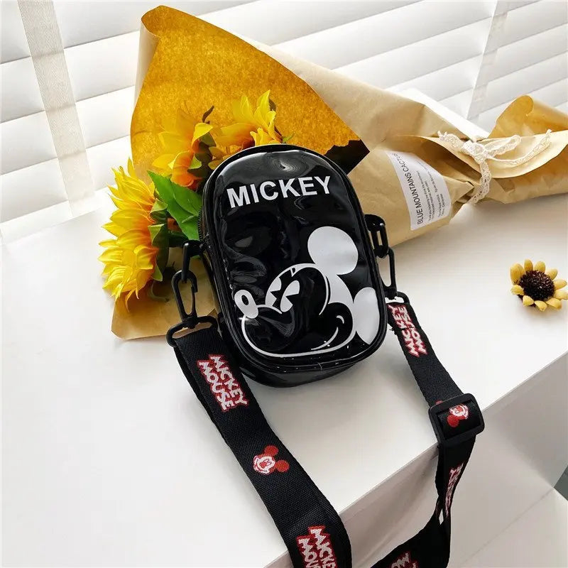 Disney Mickey Mouse Cartoon Straddle Bag | Cute Mini Fashion Boy's Coin Purse & Small Backpack for Girls & Baby Luxegan