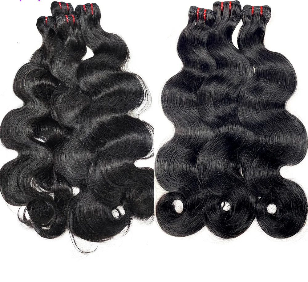 15A Double Drawn Body Wave Vietnamese Raw Hair Bundles | 18 20 22 Inch Human Hair Extensions | Virgin Hair Weave