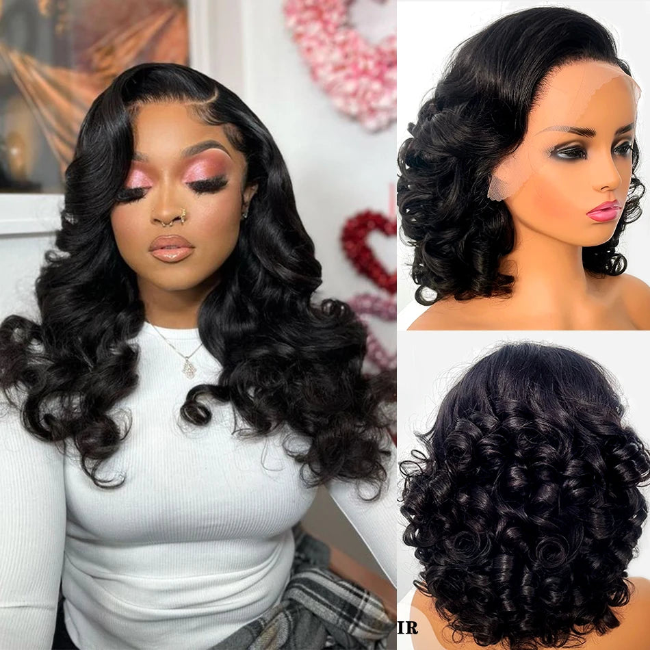 Vietnamese Remy Hair 4x4 Lace Closure Wig | Body Wave | 250% Density | Double Drawn | Glueless | Wear & Go | Natural Black