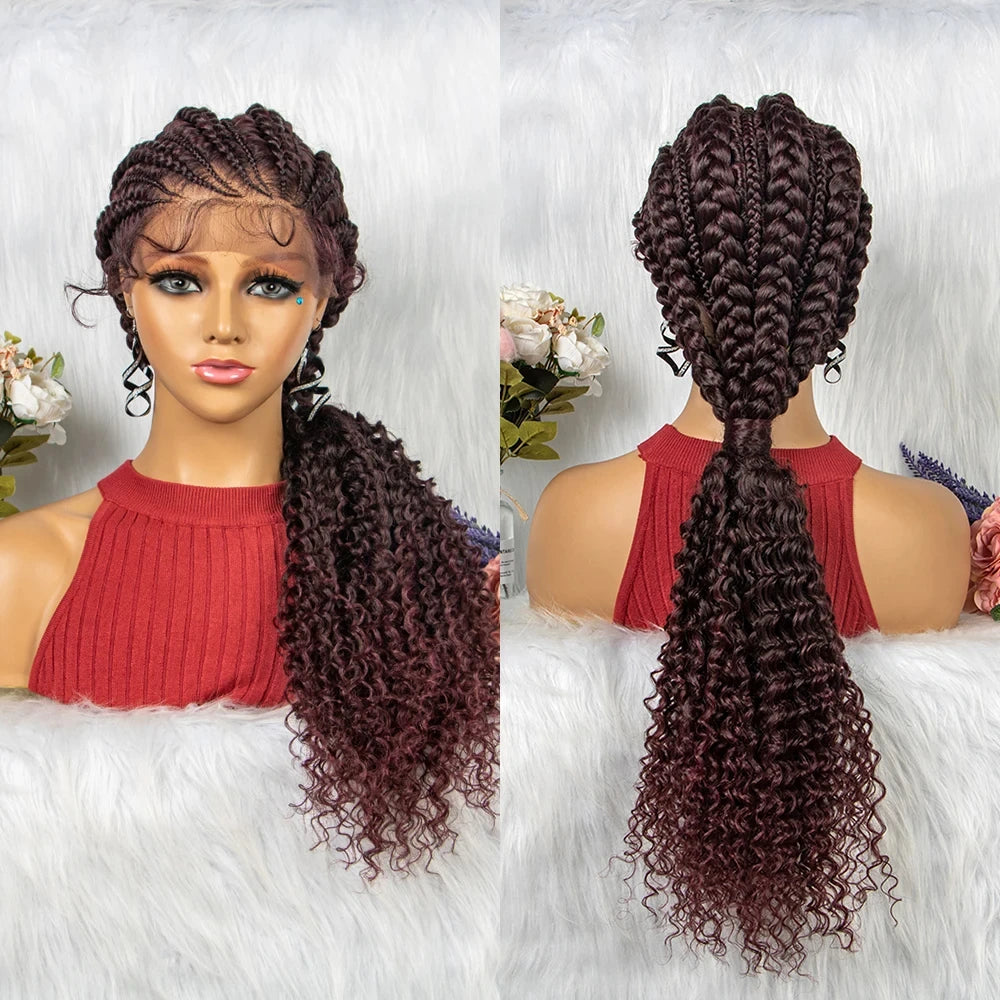 28" Blonde Crochet Braids Wig | Lace Front | Pre-Plucked Baby Hair Luxegan