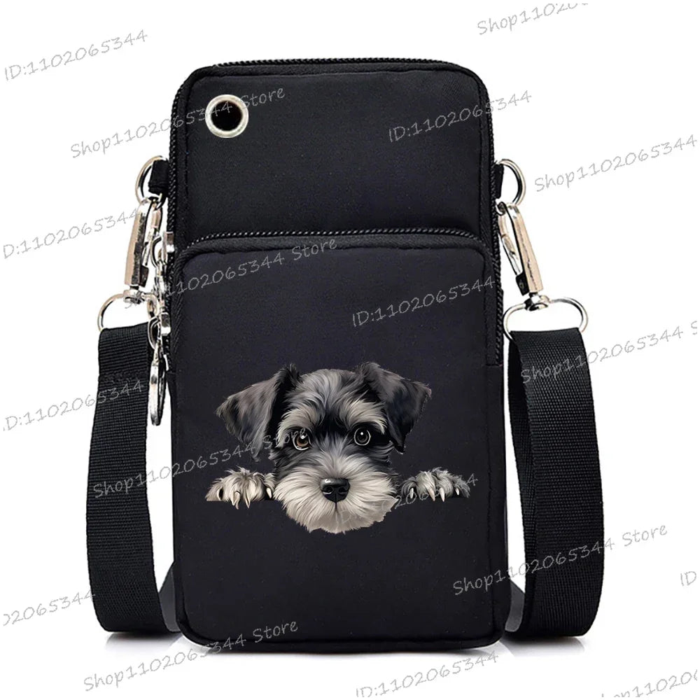 3D Dog Print Mini Bag | Unisex Crossbody & Shoulder Purse Luxegan