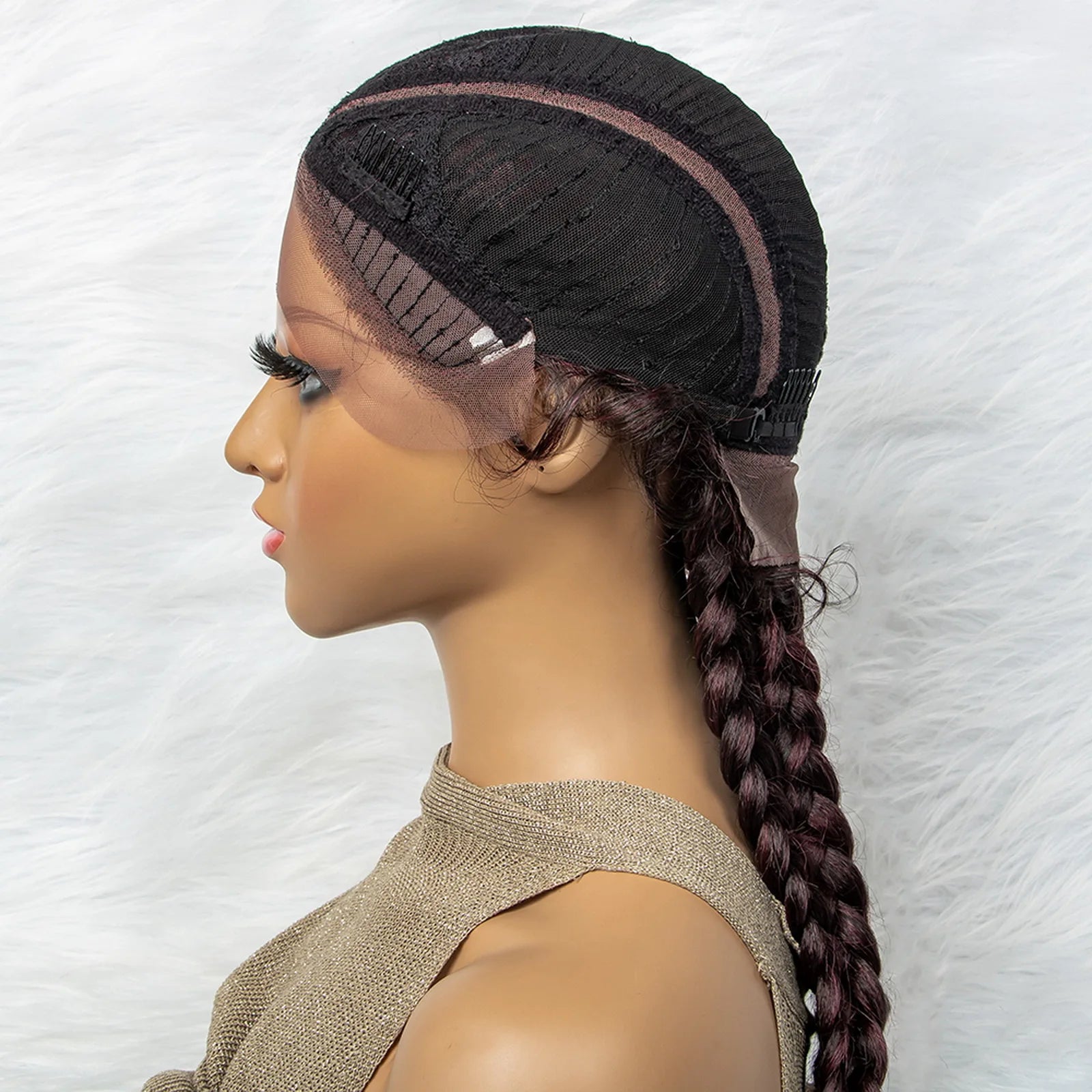 KIMA New Arrival 26" Braided Wig | Lace Front with Baby Hair Luxegan