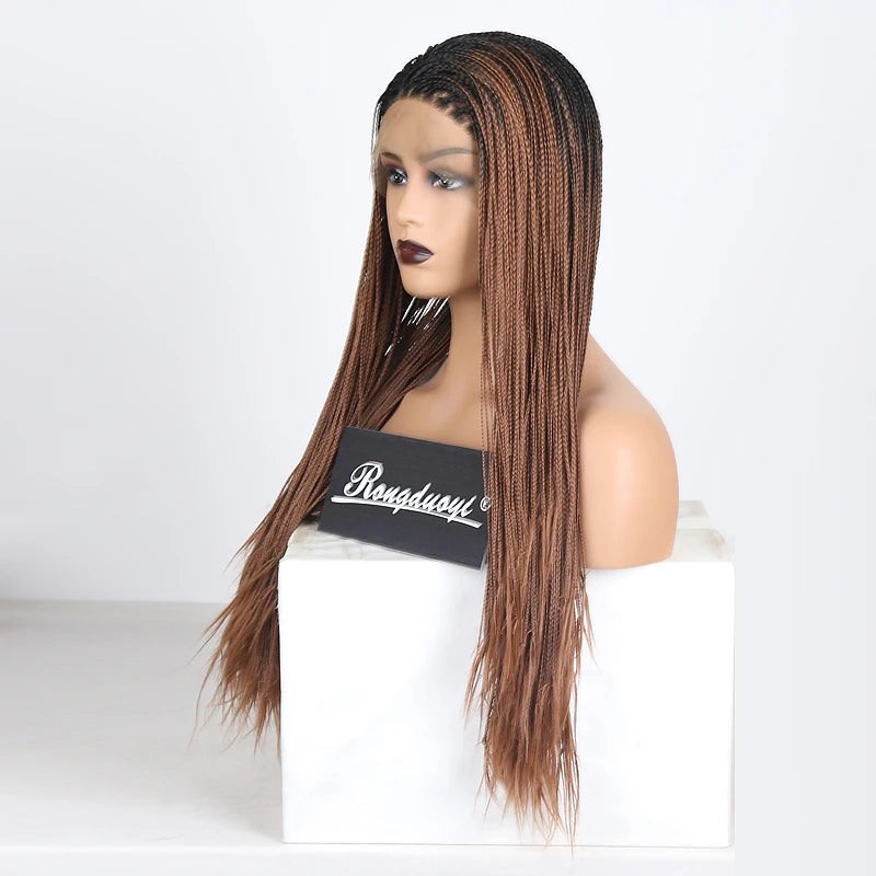 Braided Box Braids | Lace Front Wig | Swiss Lace Luxegan
