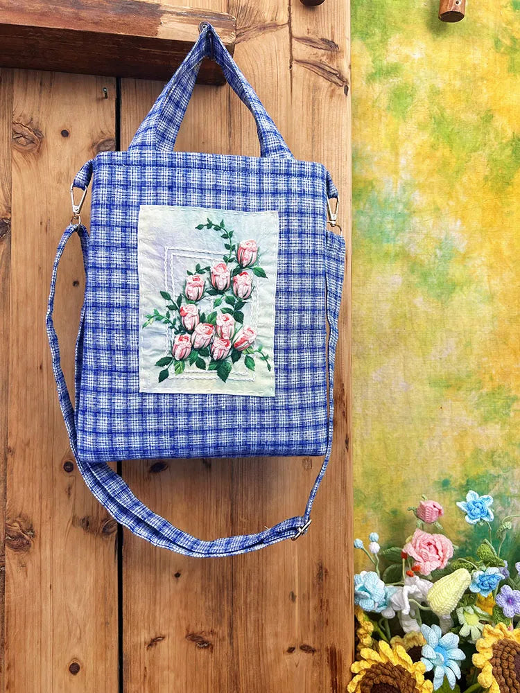 Women's Shoulder Bag Luxury Handbag Chinese Intangible Cultural Heritage | Three-dimensional Embroidery Tote Crossbody Bag Lady Luxegan