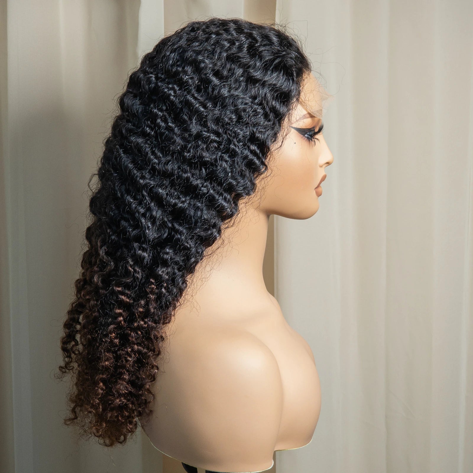20" Deep Wave Double Drawn HD 5x5 Lace Closure Wig | Burmese Curly Remy Hair | 350% Density Luxegan