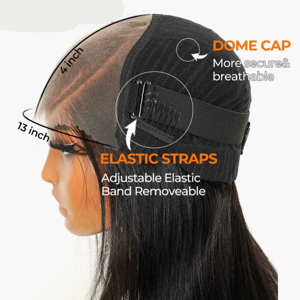 Pre-Braided Half Up Half Down & Ponytail Wig | 13x4 Lace Frontal | Pre-Plucked & Pre-Cut | Ready-to-Go Synthetic Braided Wig Luxegan