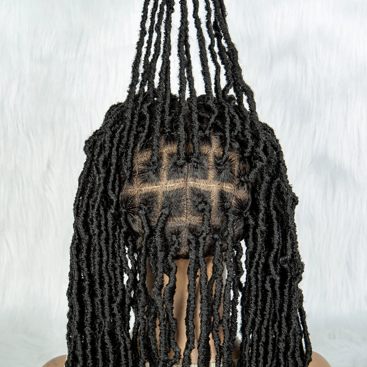Pink & Blue Braided Wig | Full Lace Butterfly Locs & Dreadlocks