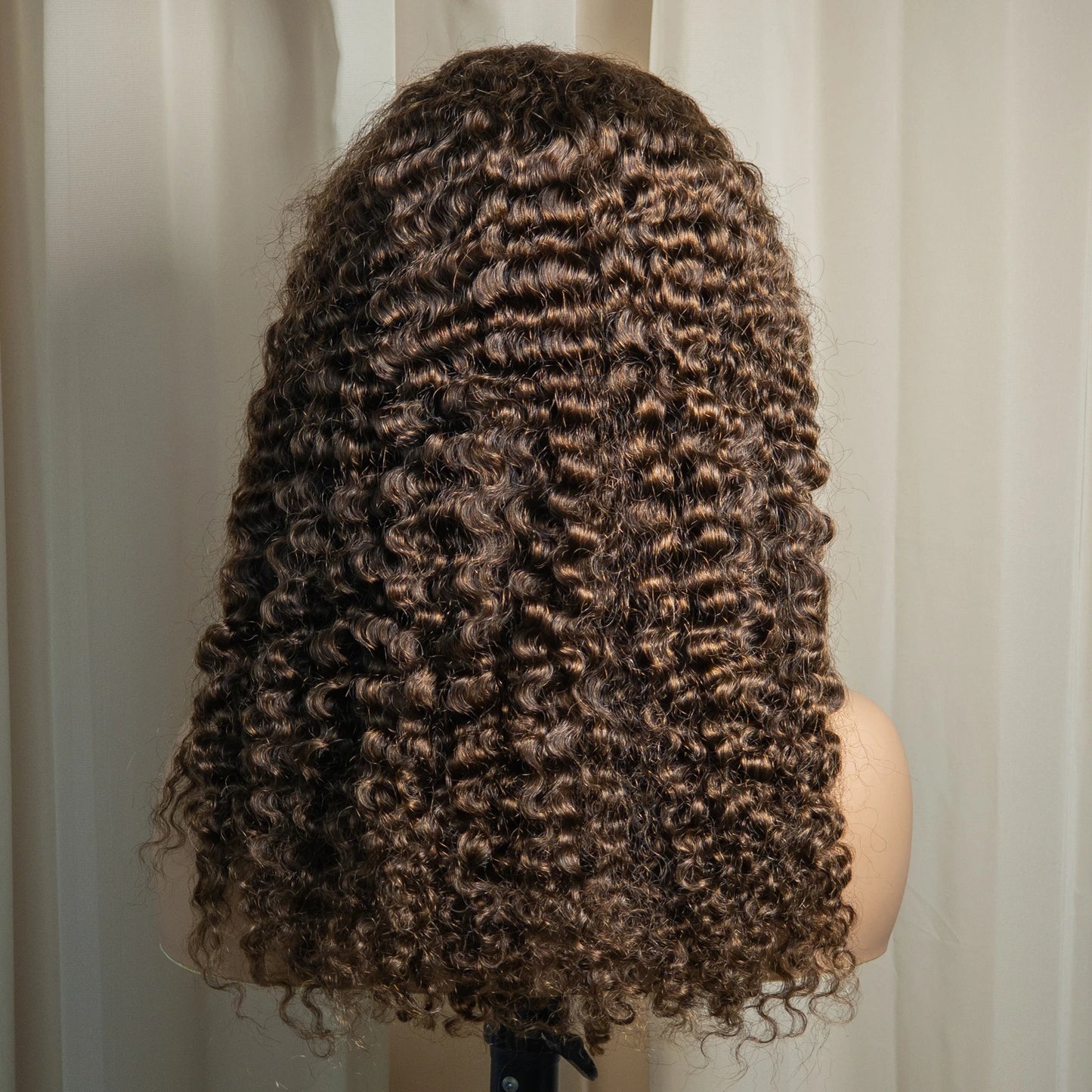 20" Deep Wave Double Drawn HD 5x5 Lace Closure Wig | Burmese Curly Remy Hair | 350% Density Luxegan
