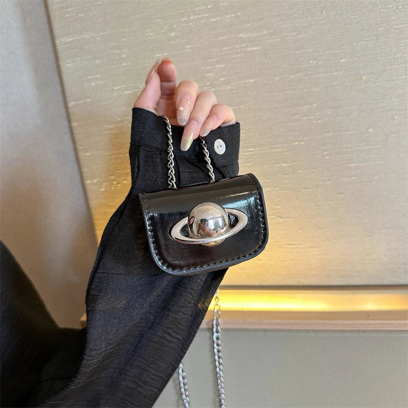 Mini Decor Coin Purses | PU Leather Novelty Chain Bag & Small Waist Bag Luxegan