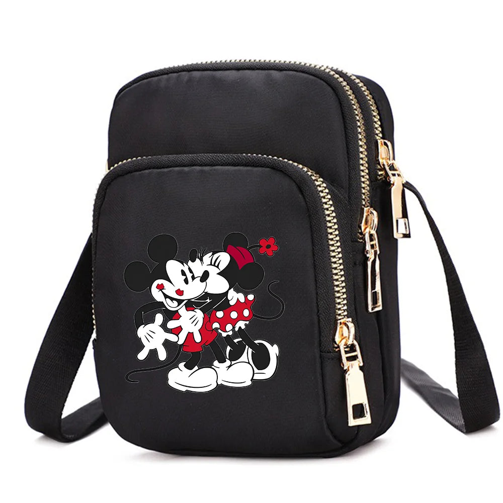 Mickey & Minnie Mouse Shoulder Bag | Cartoon Crossbody Handbag Luxegan