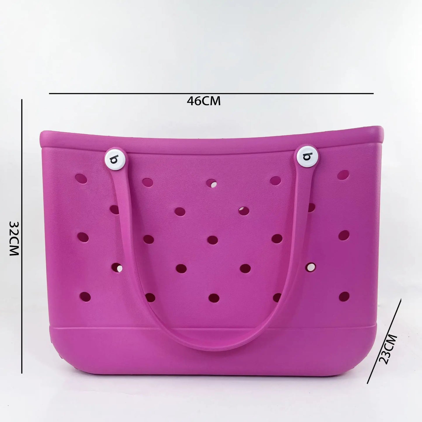 Beach EVA Bogg Bag | Rubber Waterproof Travel Tote Bag & Washable Handbag (For Sports, Beach, Market & Pool) Luxegan
