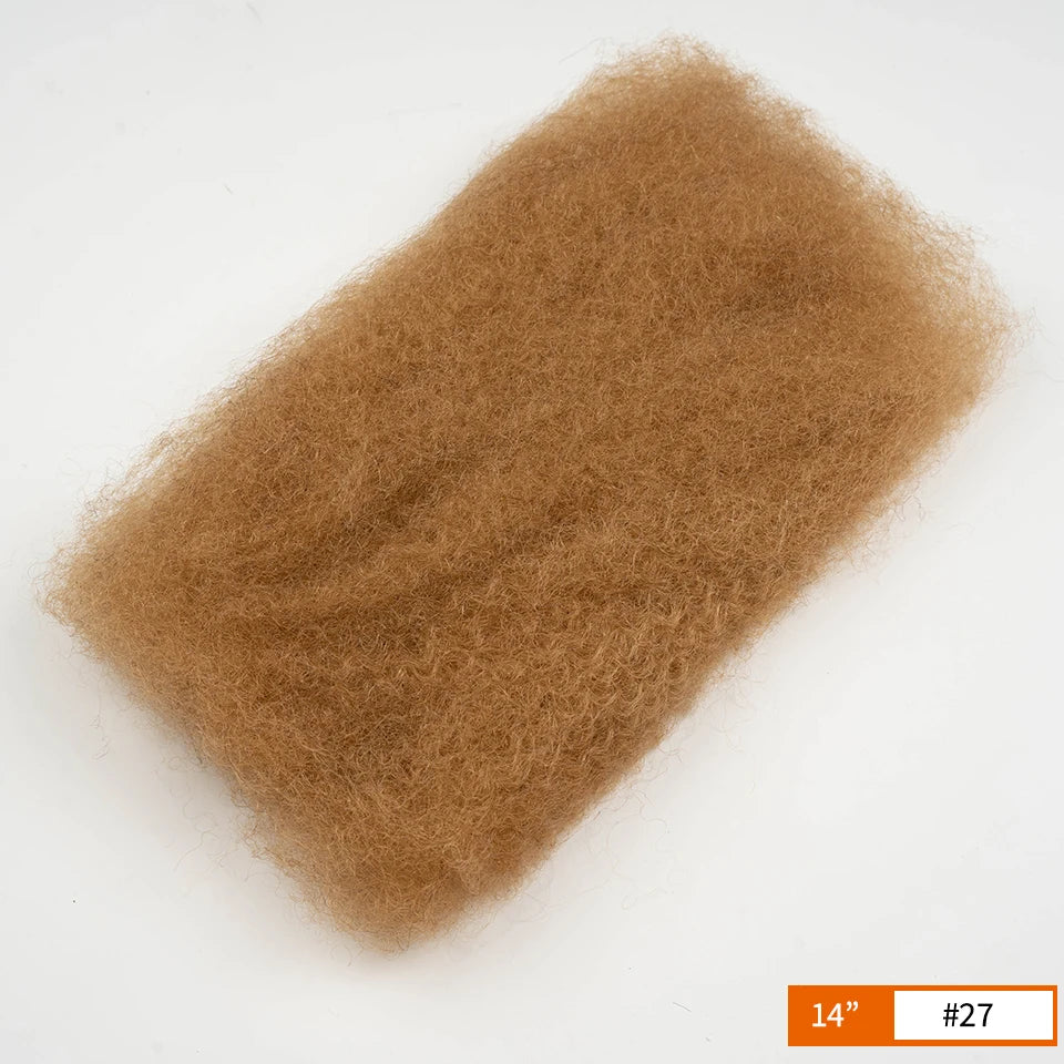 Brazilian Grey Kinky Curly Bulk Human Hair | Remy Hair Extensions | Dreadlock Braiding Hair | 50g/Pack