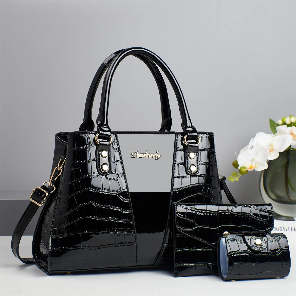 Luxury Designer Shoulder Crossbody Bags High-quality 3Piece Set Women Bags | Fashion Ladies Handbags Crossbody Messenger Bag Sac Luxegan