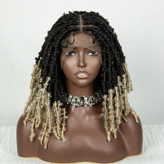 Butterfly Locs Bob Wig | Crochet Braids | Lace Front | Synthetic Dreadlocks Luxegan