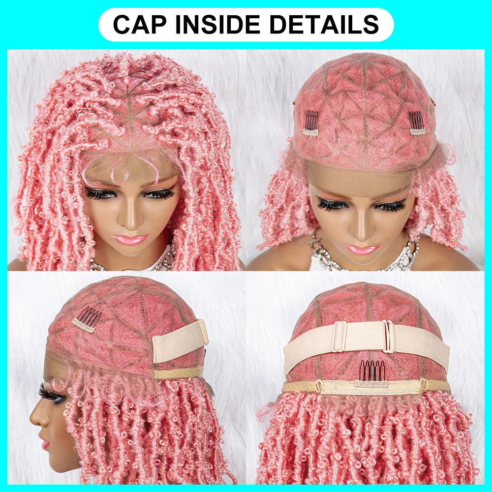 KIMA Box Braids Wig | Lace Front | Baby Hair | Synthetic Braided Wig Luxegan