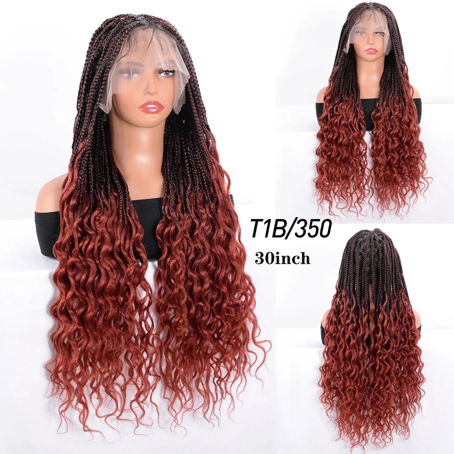 Bohemian Box Braids Full Lace Wig | Knotless | Twist Braids | Synthetic Lace Front