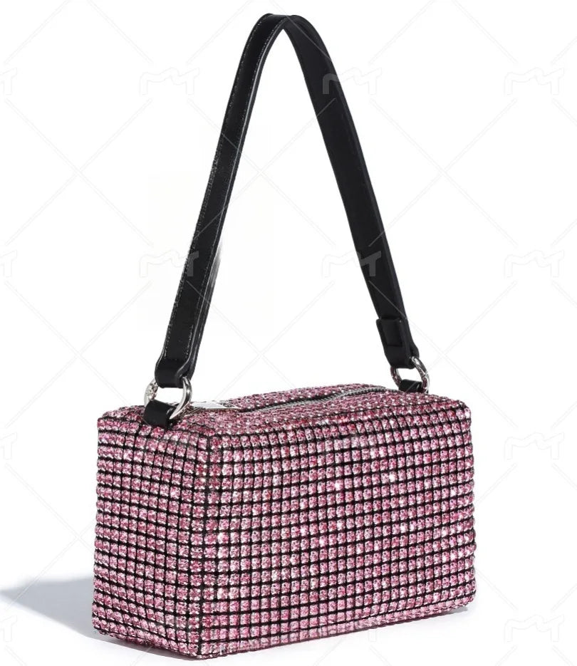 Sparkly Rhinestone Clutch | Elegant Party & Daily Crossbody Luxegan