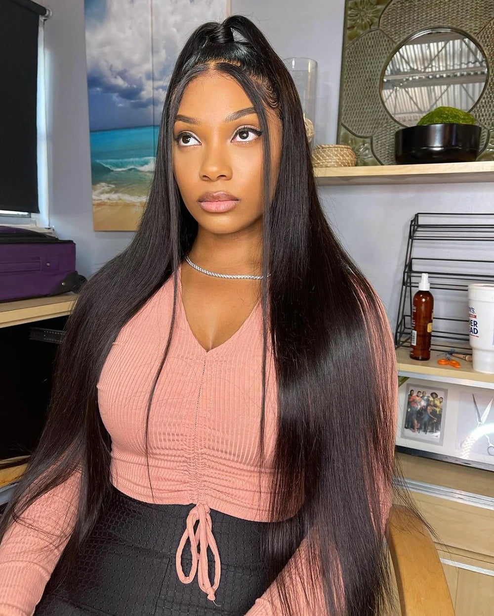 360 Lace Wig | Brazilian Bone Straight Hair | 13x6 & 13x4 Lace Frontal Wigs | 30-36 Inches