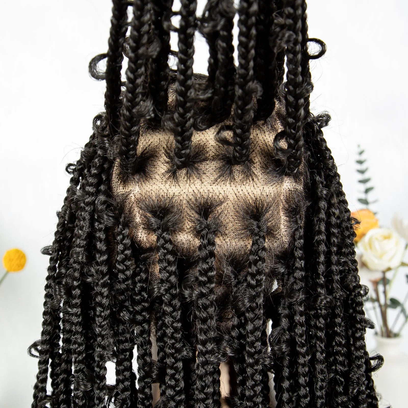 KIMA 34" Long Goddess Knotless Butterfly Braids Wig | Full Lace Luxegan