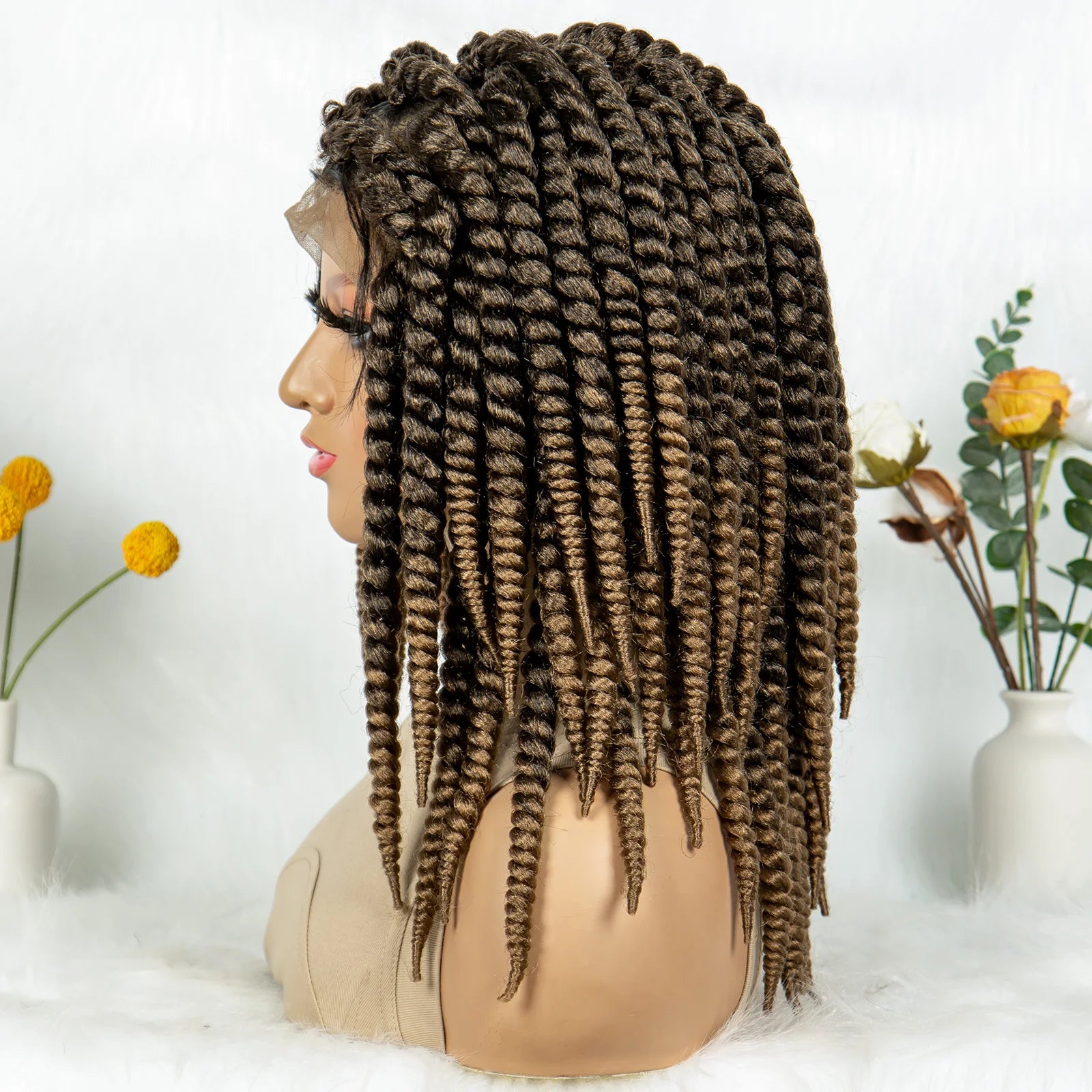 Kima Box Braids Full Lace Wig | Crochet Havana & Mambo Twists with Baby Hair Luxegan