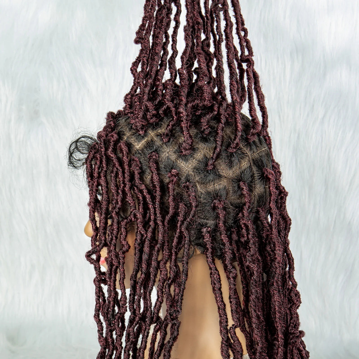 Pink & Blue Braided Wig | Full Lace Butterfly Locs & Dreadlocks