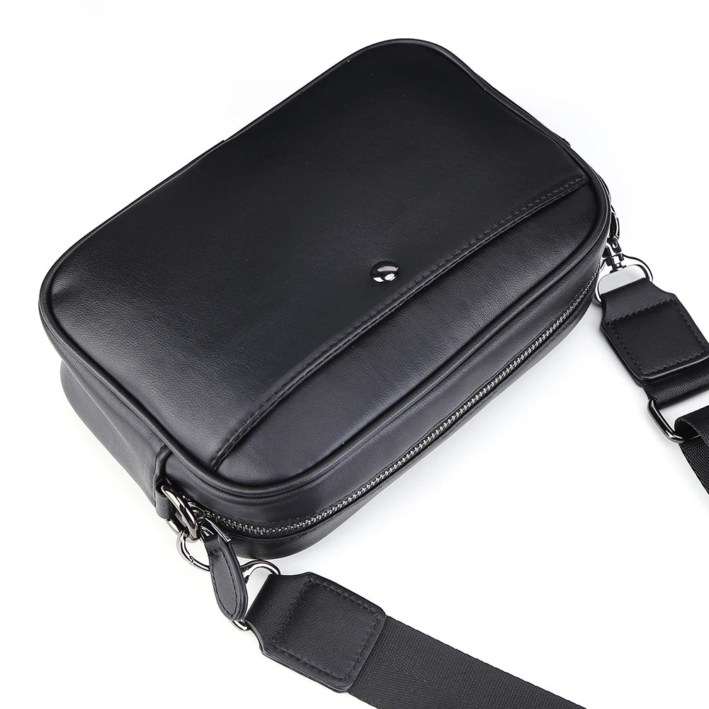Messenger Sling Bag for Men | PU Small Zipper Crossbody Pouch Luxegan