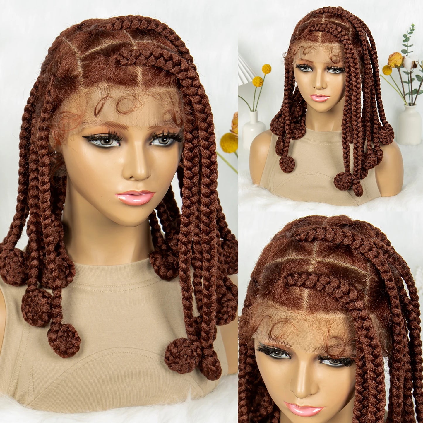 KIMA Chunky Knotless Bantu Box Braids Wig | Full Lace Luxegan