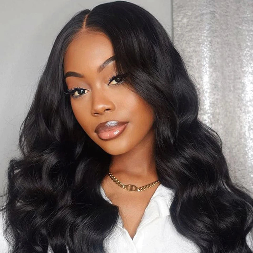 Indian Body Wave Transparent Wear-to-Go T-Part Lace Wig | Human Hair Lace Front (On Sale Clearance) Luxegan