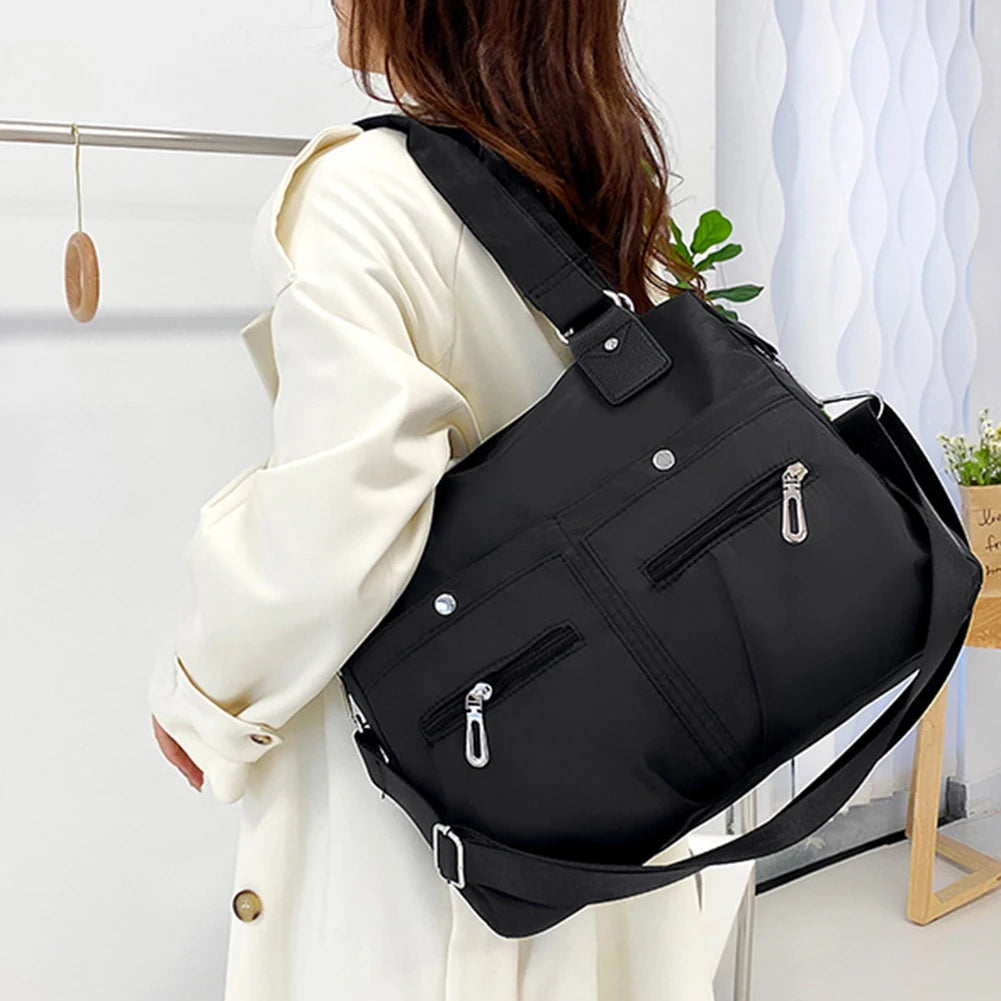 Woman Vintage Handbag Casual Crossbody Shoulder Bag | Nylon Waterproof Messenger Bags for Ladies | Diagonal Bag Travel Purses Luxegan