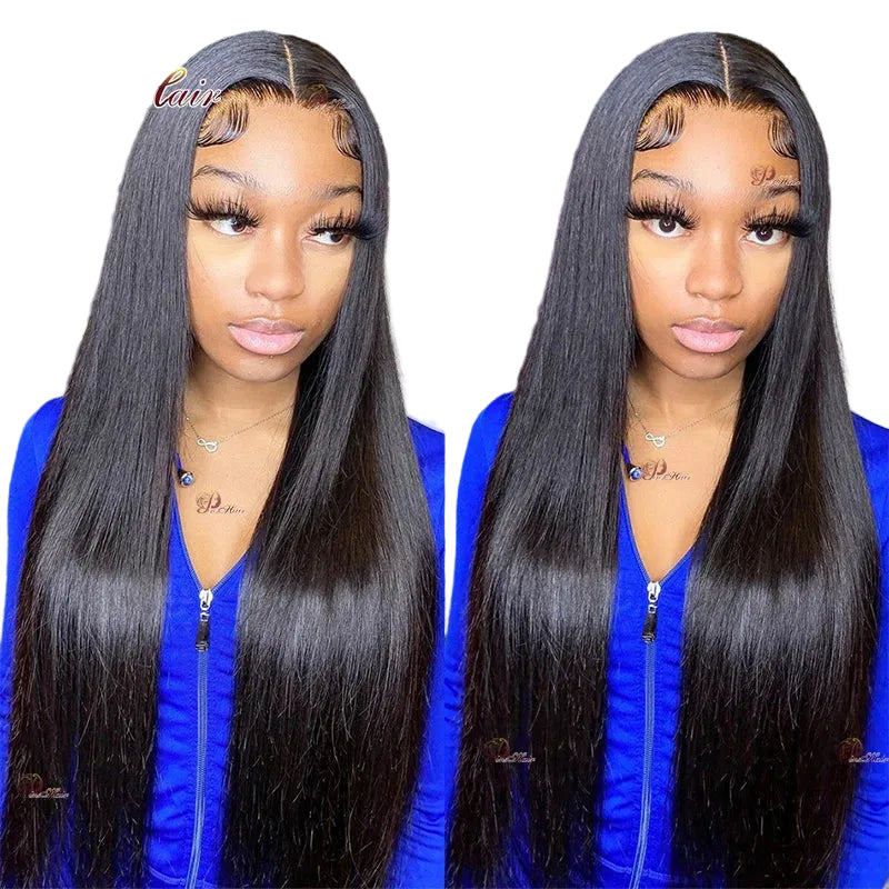 13x4 HD Straight Lace Frontal Wig | Sophisticated 100% Brazilian Human Hair | Elegant "Natural Color" Pre-Plucked Remy Wig | "Dignified" 14–34 Inch Silhouette for Radiant Versatile Styling Luxegan