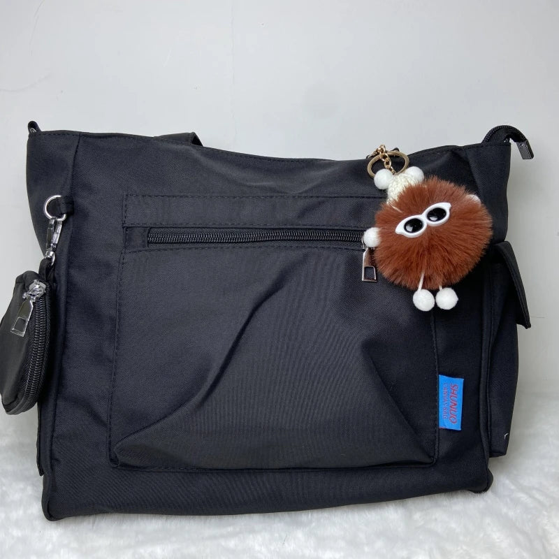 Simplicity Oxford Canvas Composite Shoulder Bag | Large Capacity Solid Color Lazy Style Commuter Tote & Crossbody Bag (Unisex) Luxegan