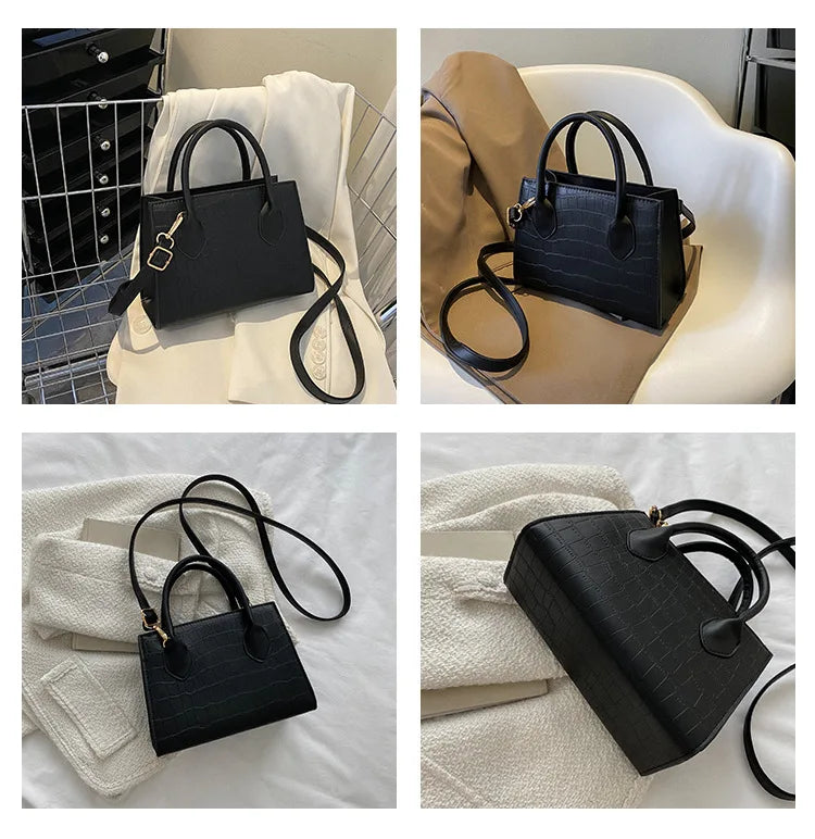New Square Crossbody Bags for Women | Fashion Handbags & Purses & Ladies Shoulder Bag (Small Top Handle Bags) Luxegan