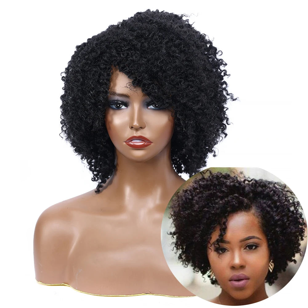 10" Braided Bob Wig | Afro Dreadlock Wig | Curly Ends | Synthetic Crochet Wig | Cosplay