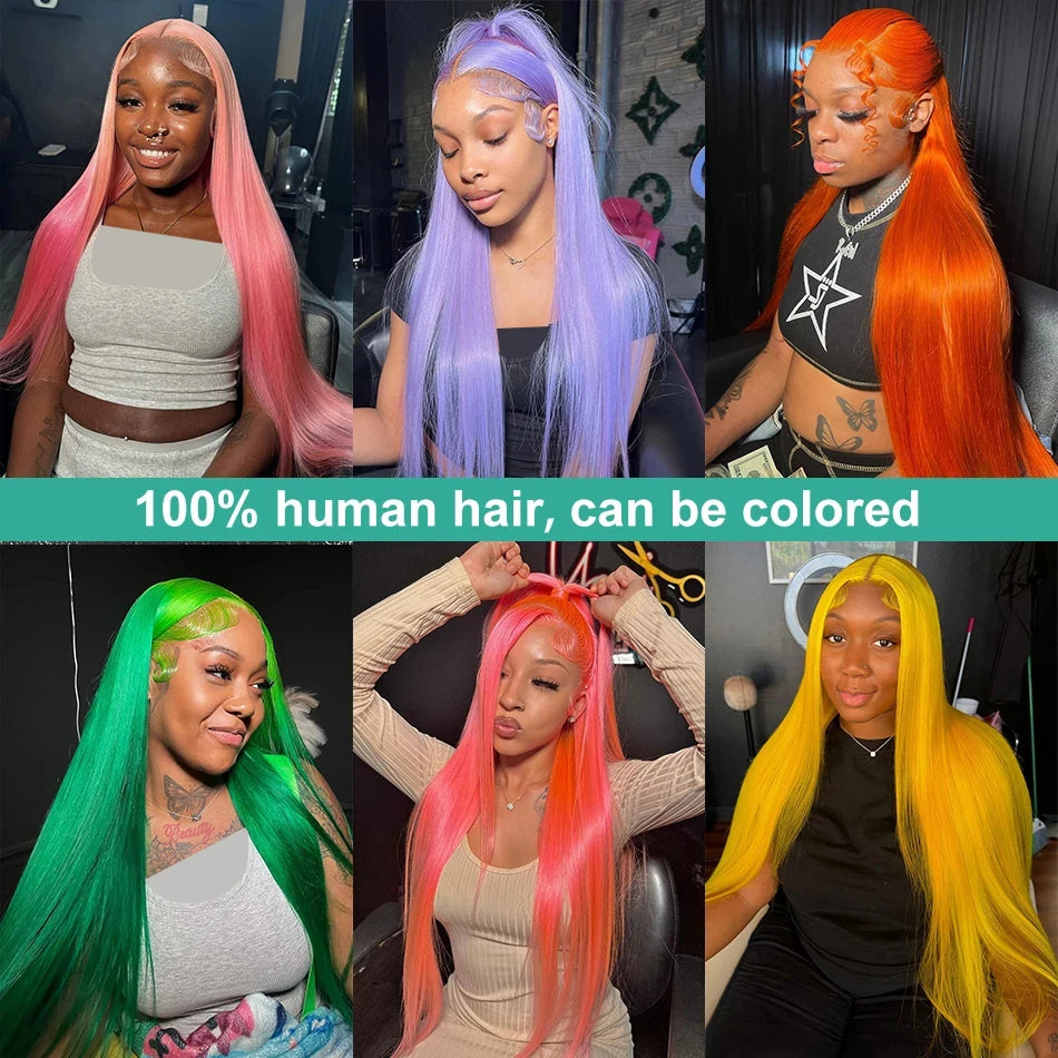 613 Blonde HD Lace Frontal Wig 13x4/13x6 Straight Human Hair Wigs Brazilian Remy - Luxegan