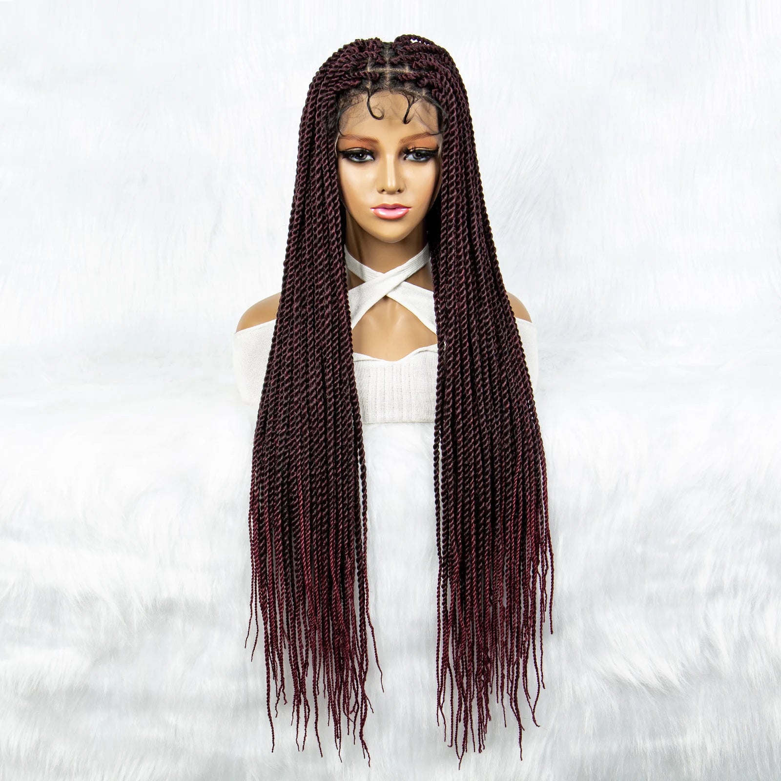 Full Lace Frontal Dreadlocks Wig | Twisted Hair & Baby Hair Luxegan