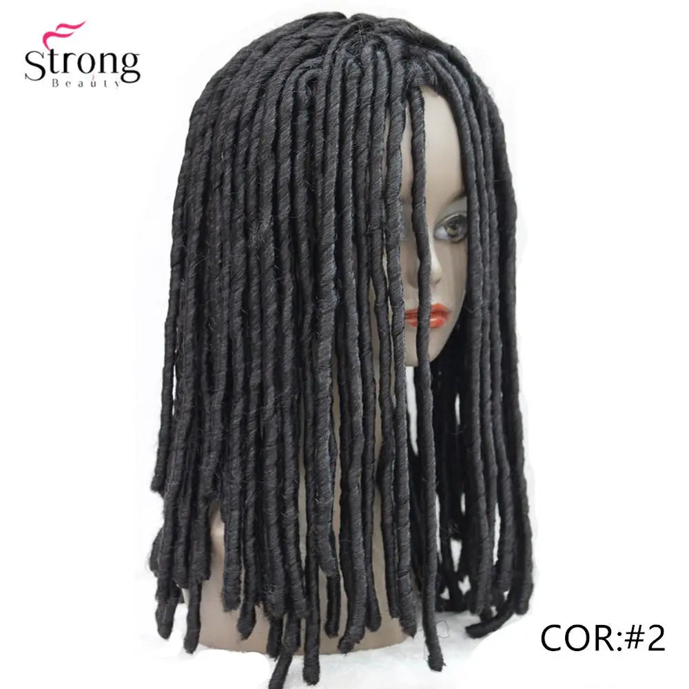 StrongBeauty Twist Hair Crotchet Braids Wigs Synthetic Dreadlocks Braids Hair Wig Luxegan
