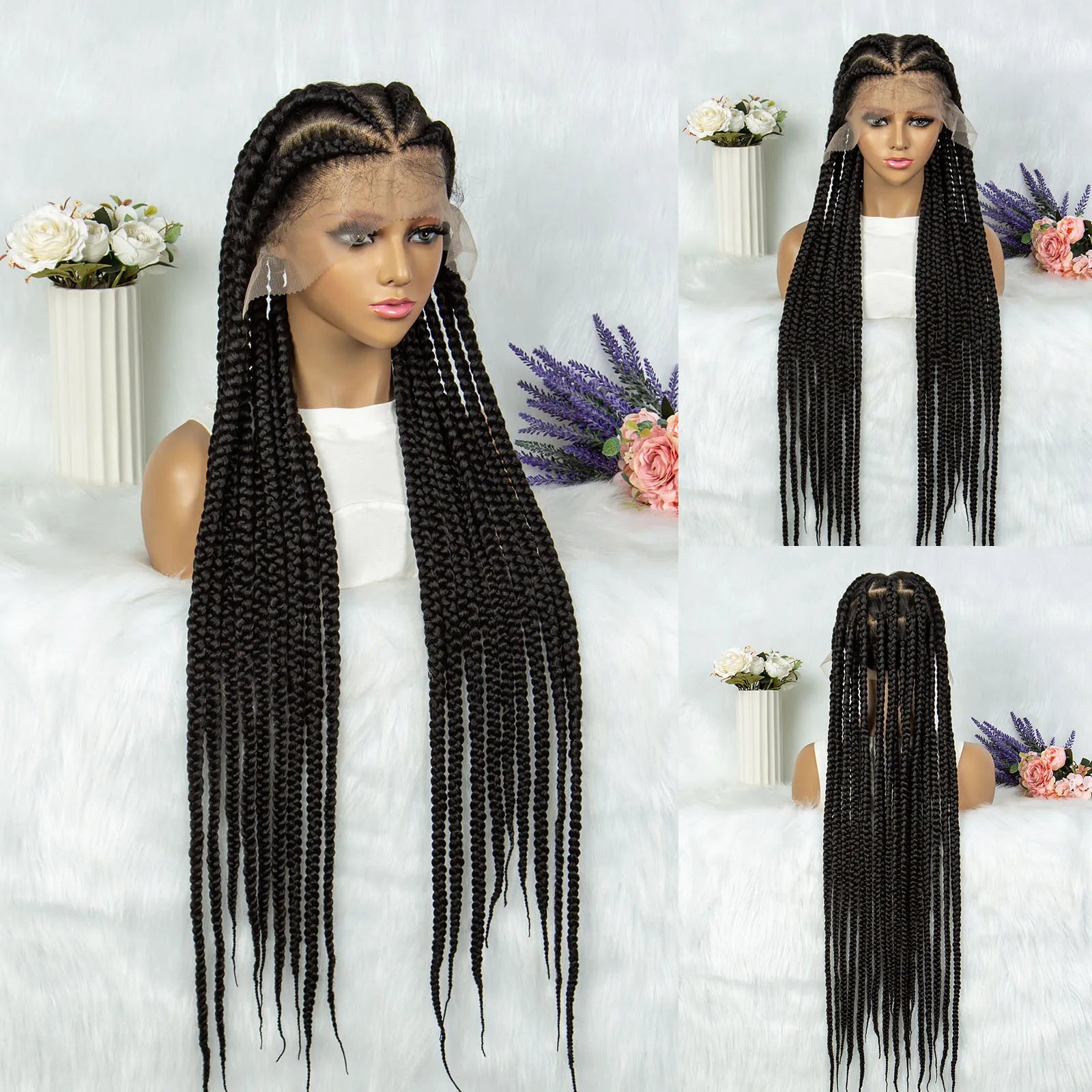 KIMA Boho Knotless Box & Twisted Dreadlocks Wig | Full Lace Luxegan