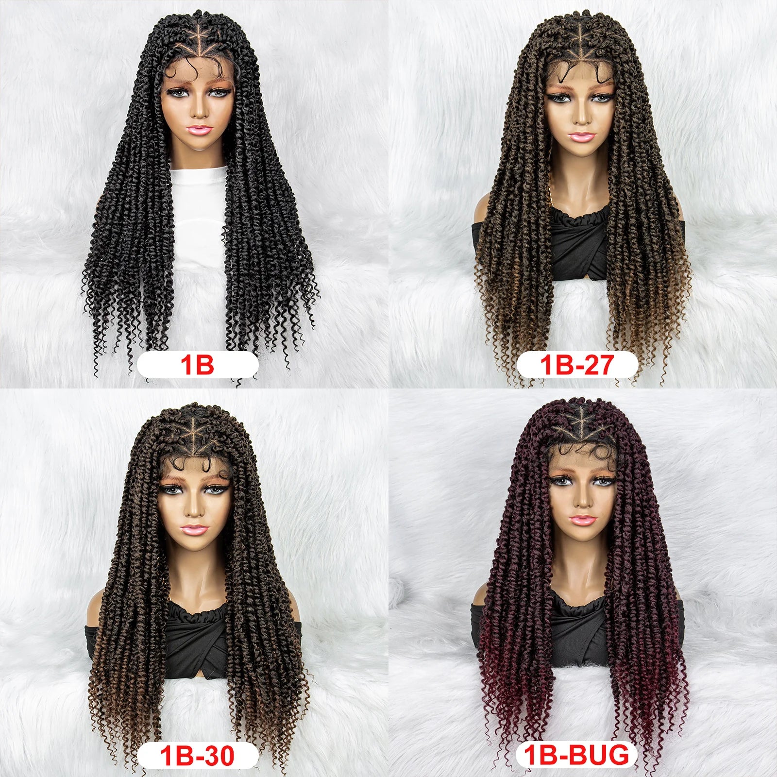 Knotless Box Braids Wig | Full Lace Front with Baby Hair Luxegan