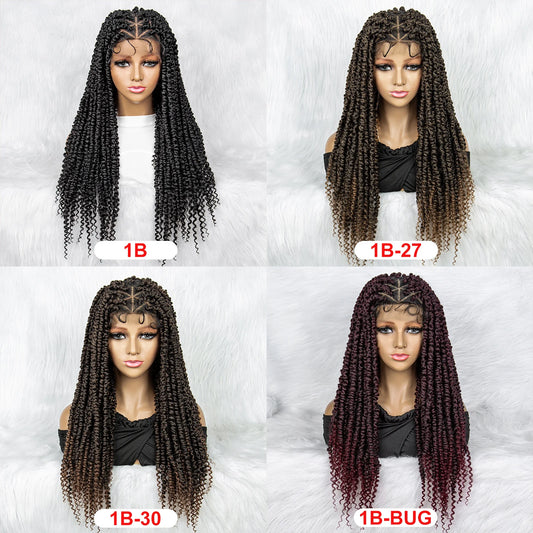 Knotless Box Braids Wig | Full Lace Front with Baby Hair Luxegan