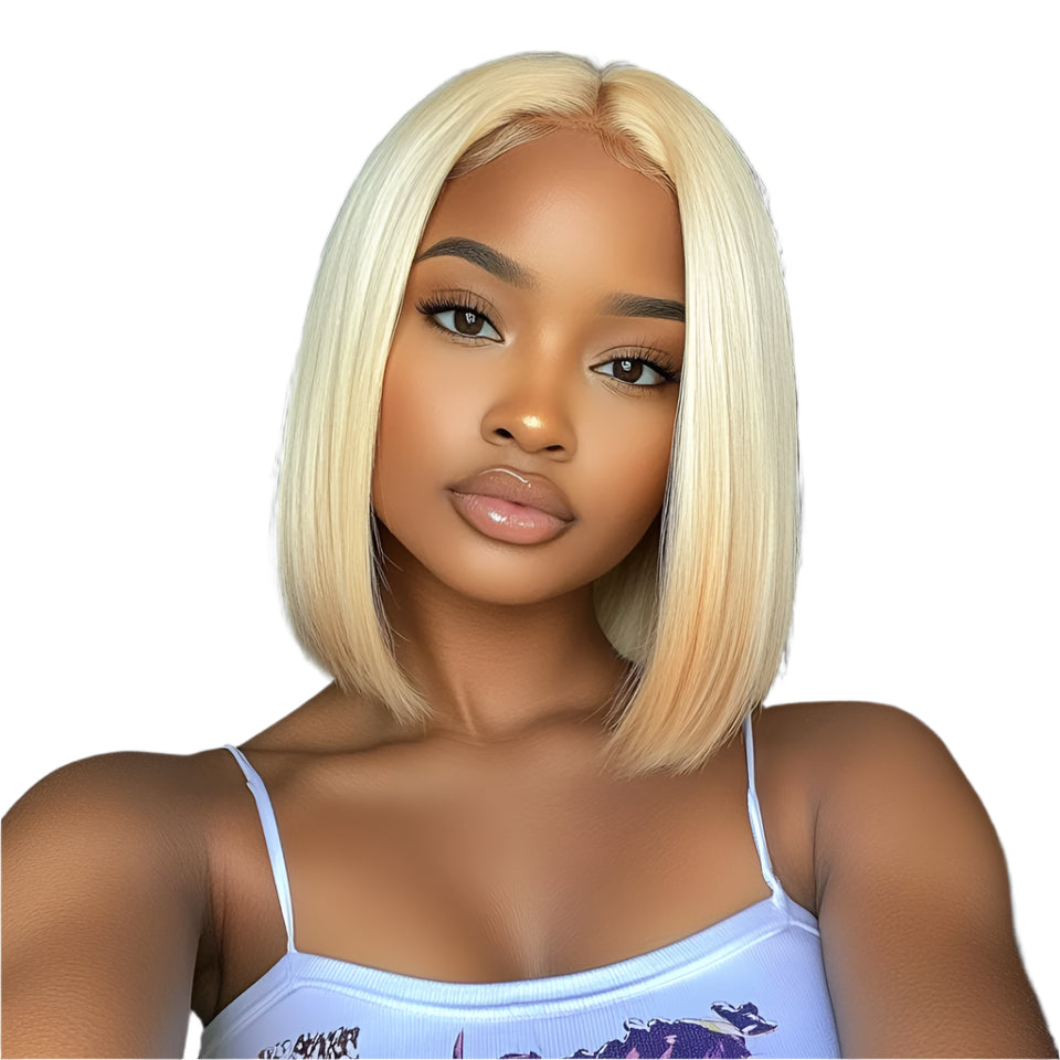 Rebecca Purple Bob Wig | 13x5x1 Transparent Lace Front Human Hair Luxegan
